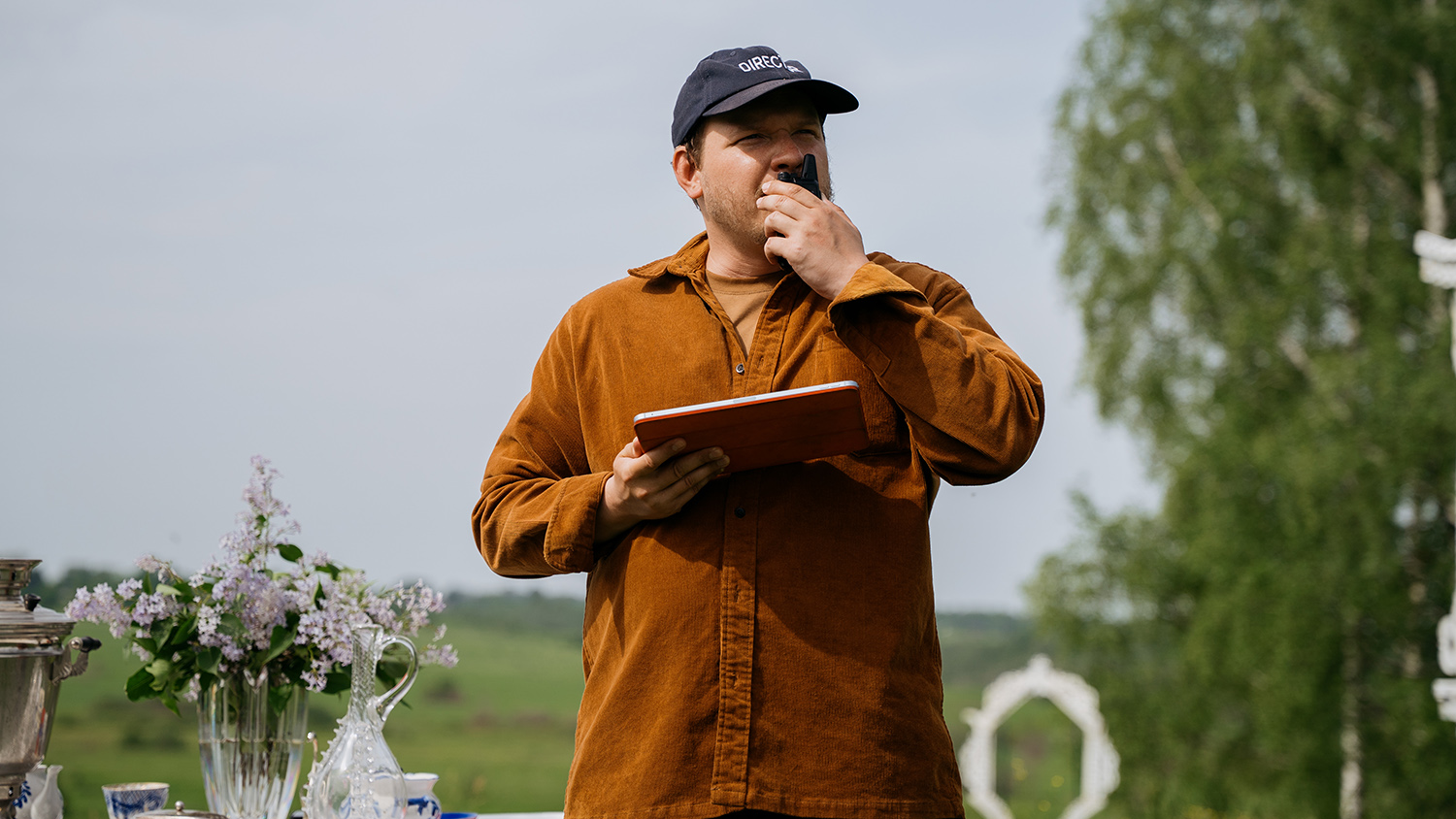 Режиссёр Сергей Васильев на съёмках «Кибердеревни» / Фото: пресс-служба Кинопоиска