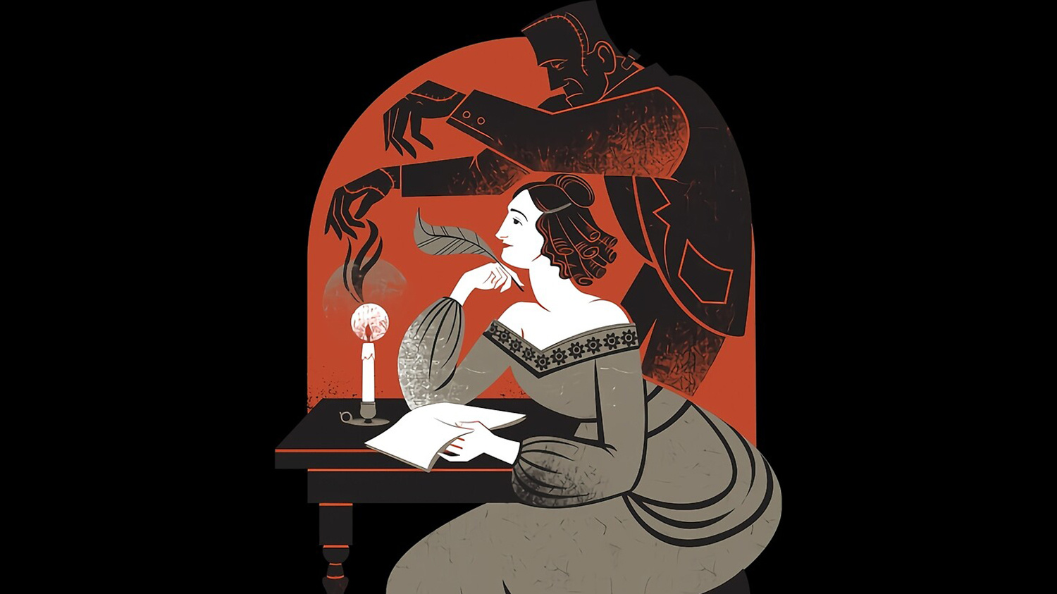 Мэри Шелли и её создание / Автор арта: QuocKhanhoo1