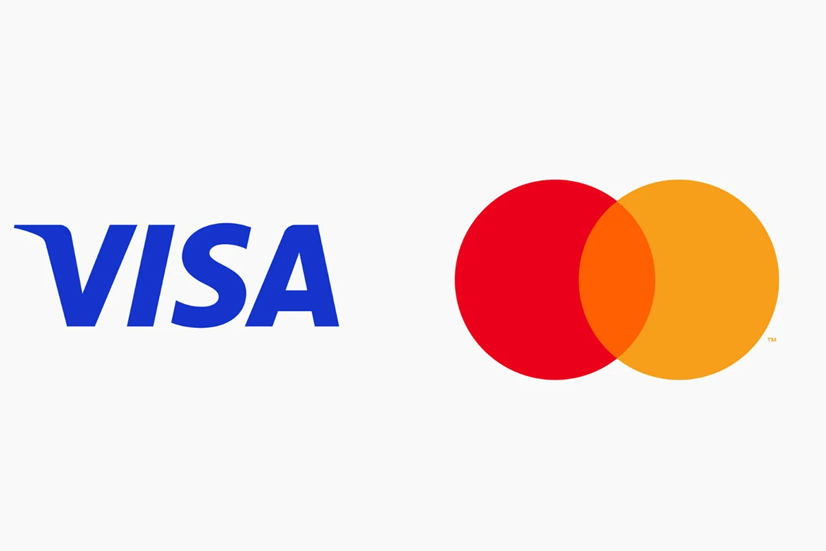 Обложка: логотипы VISA и Mastercard