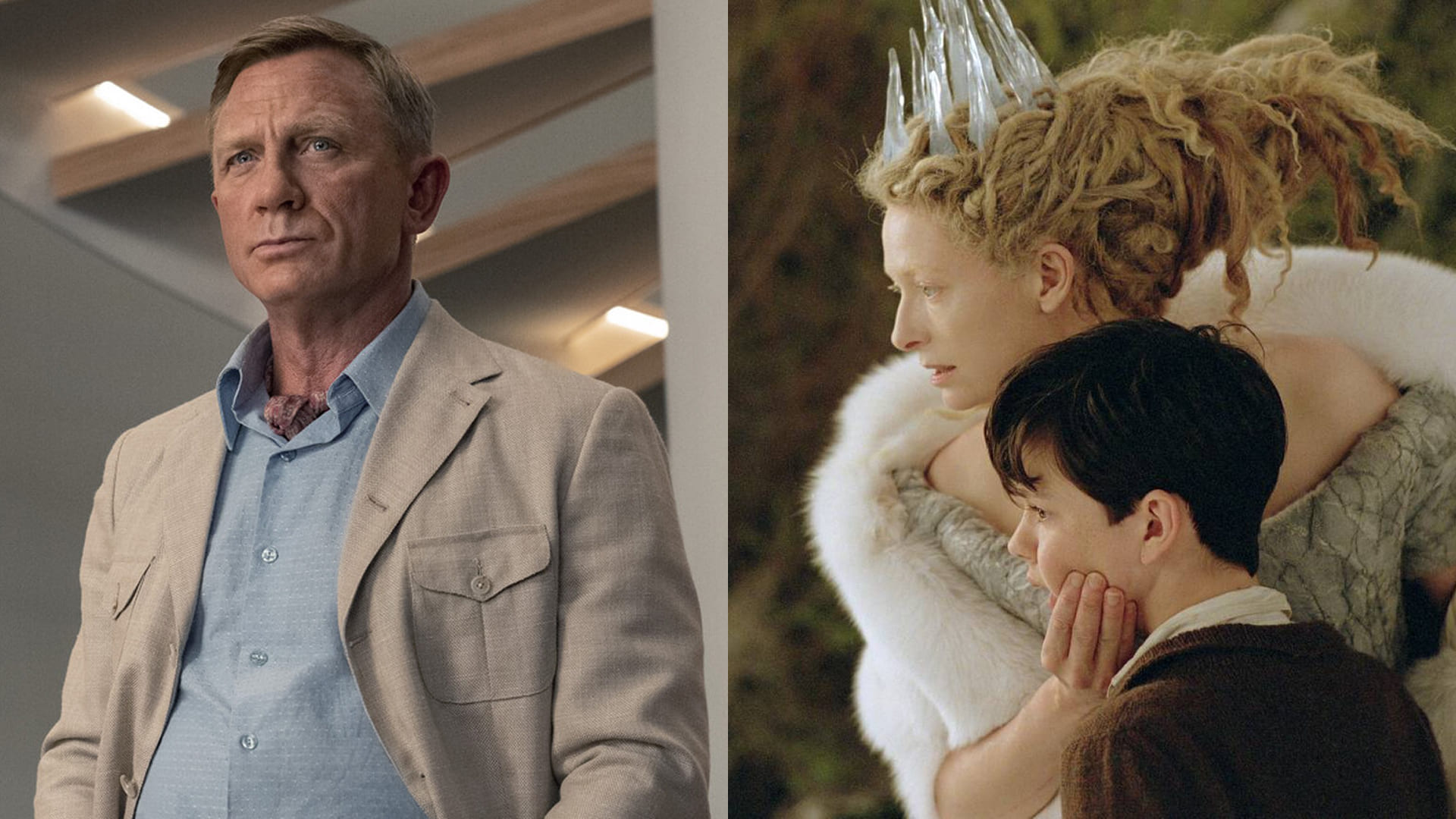 Обложка: кадры из «Достать ножи: Стеклянная луковица» и «Хроники Нарнии»