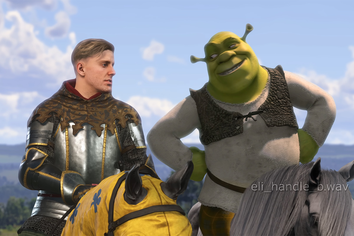 Шрэк попал в мир Kingdom Come: Deliverance 2 и стал телохранителем Яна Птачека