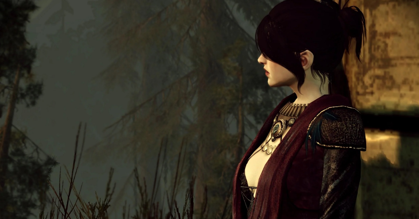 Модель снялась в роли волшебницы Морриган из Dragon Age: Origins