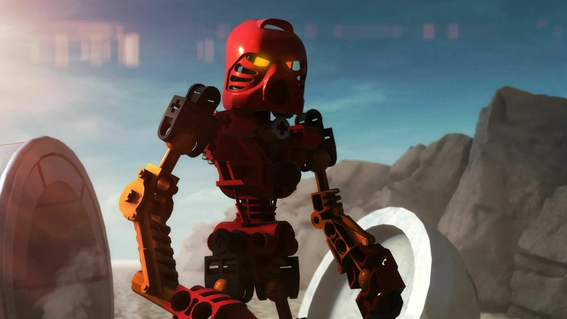Обложка: скриншот из Bionicle: Masks of Power