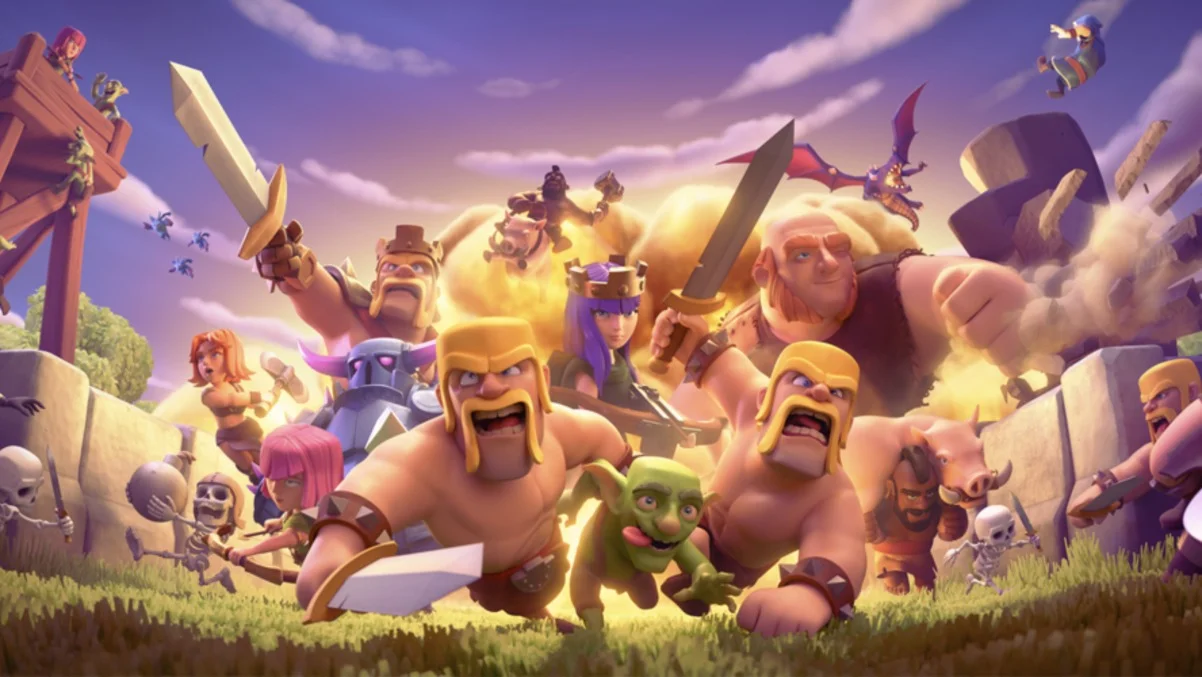 Обложка: загрузочный экран игры Clash of Clans