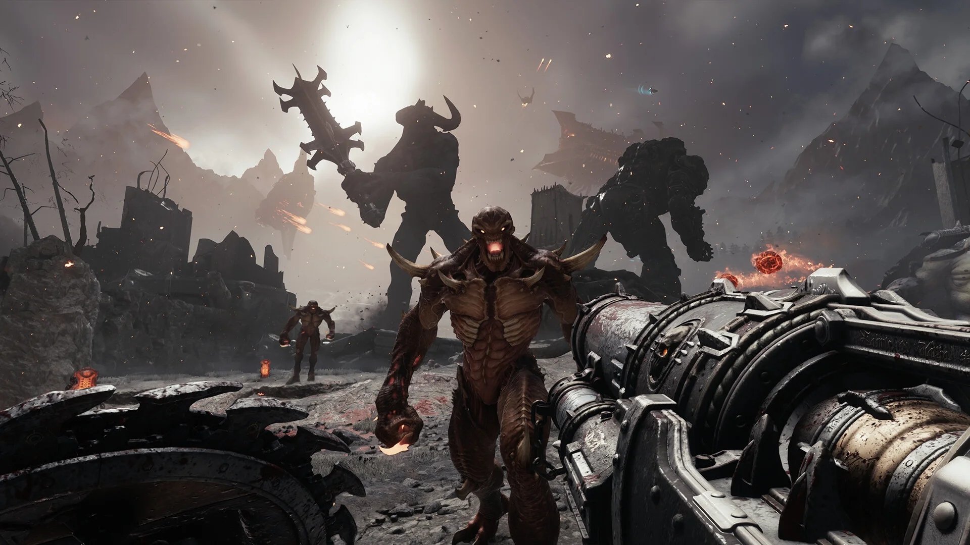 Обложка: скриншот из Doom: The Dark Ages