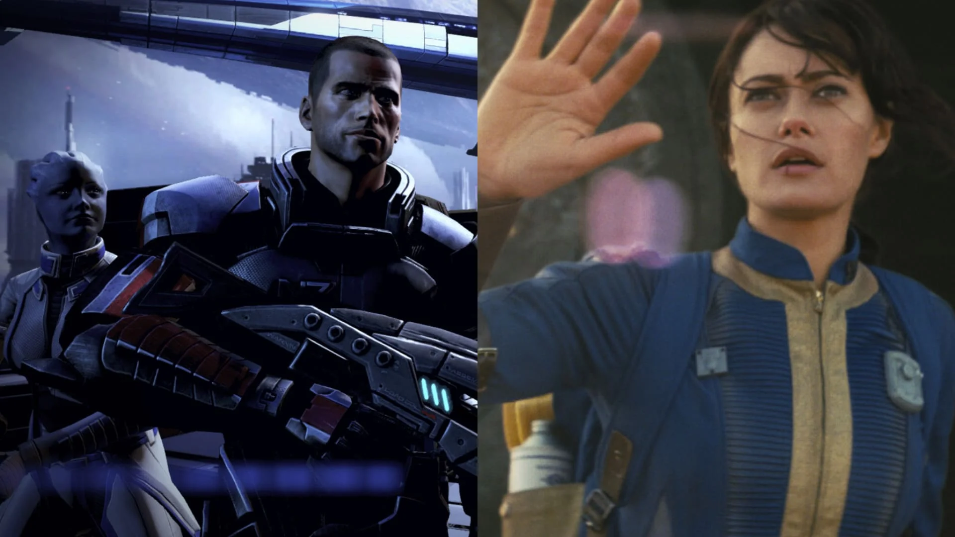 Обложка: скриншот Mass Effect 3, кадр из серила «Фоллаут»