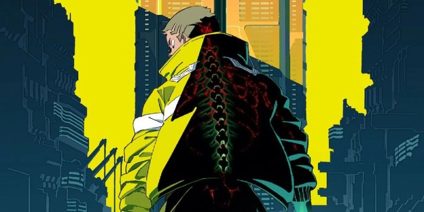 Обложка: постер аниме-сериала Cyberpunk: Edgerunners