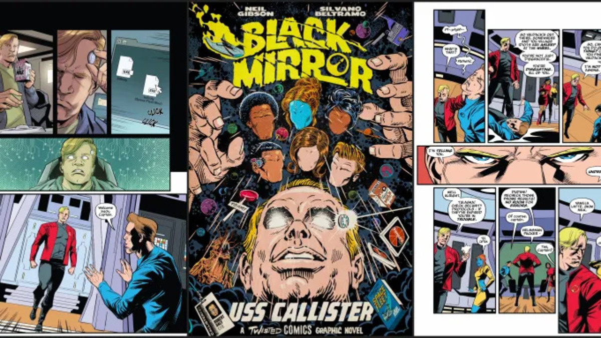 Обложка: 'Black Mirror' graphic novel 'USS Callister' Twisted Comics