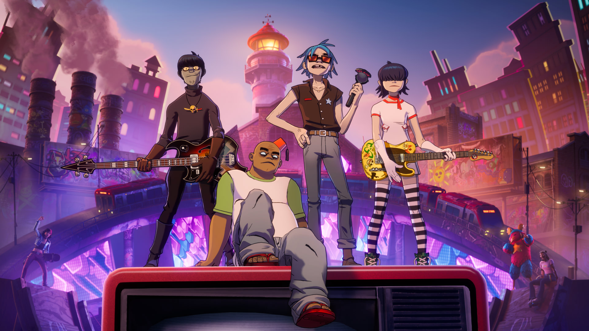 Обложка: Gorillaz в Fortnite Festival