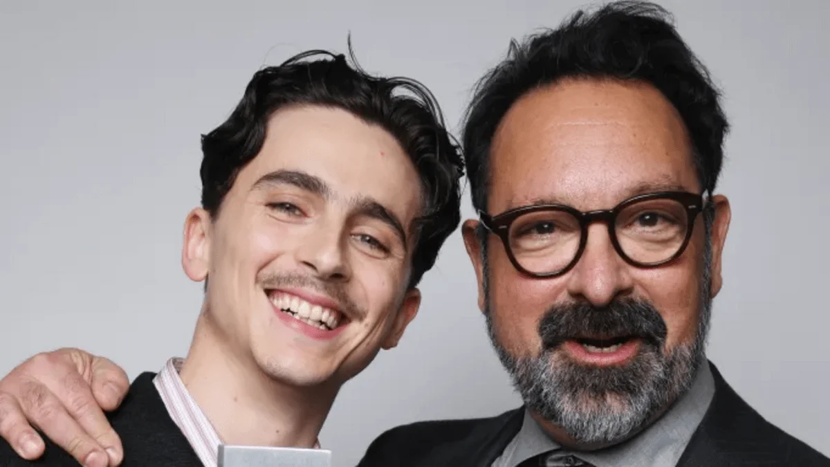 Обложка: Timothée Chalamet and James Mangold at the Deadline Portrait Studio in 2024 Deadline