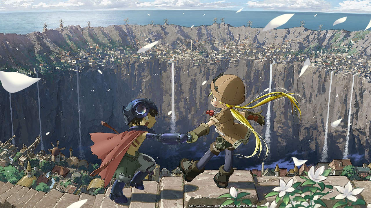 Обложка: постер аниме-сериала «Созданный в Бездне»