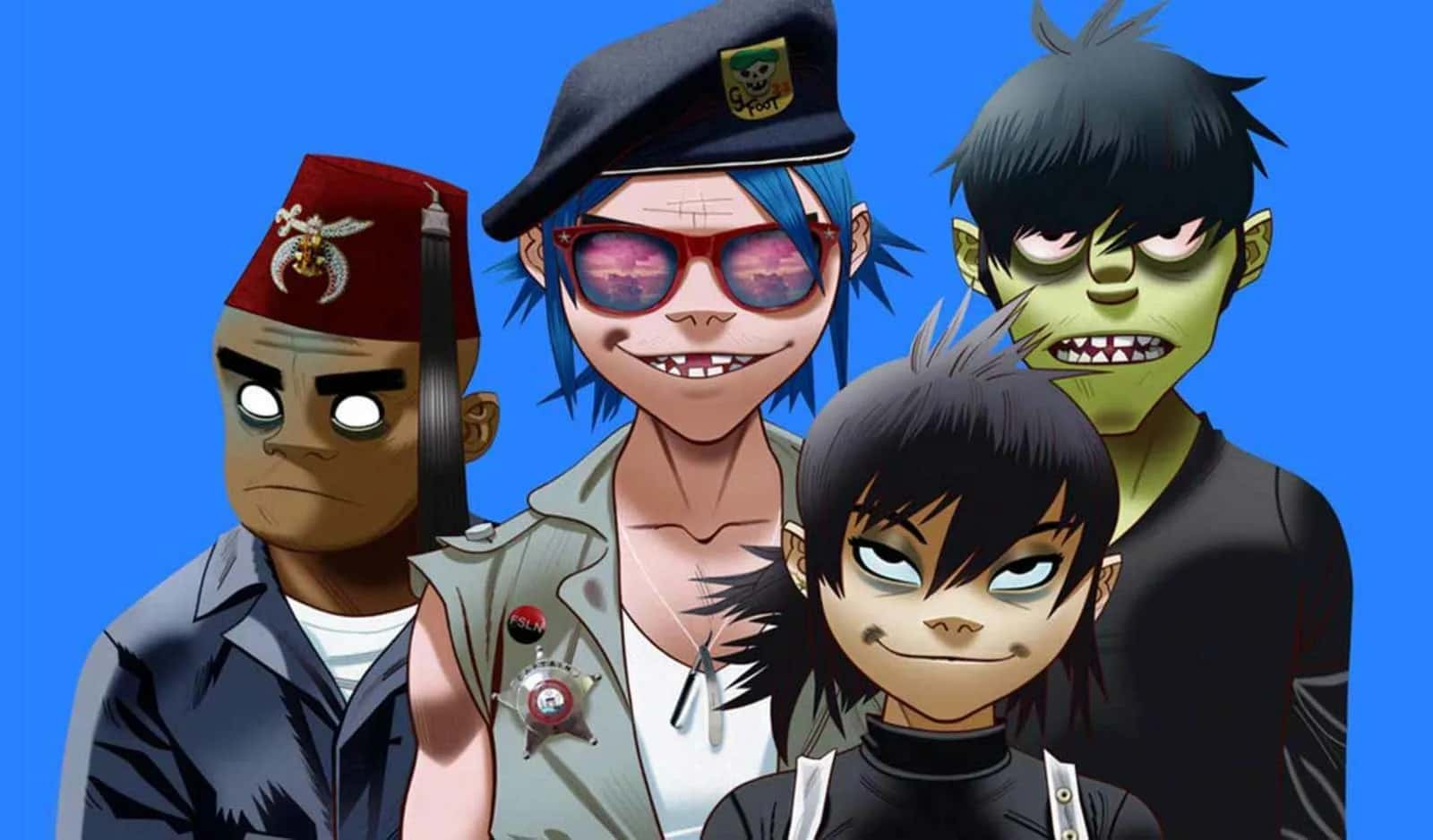 Обложка: Gorillaz, арт Jamie Hewlett