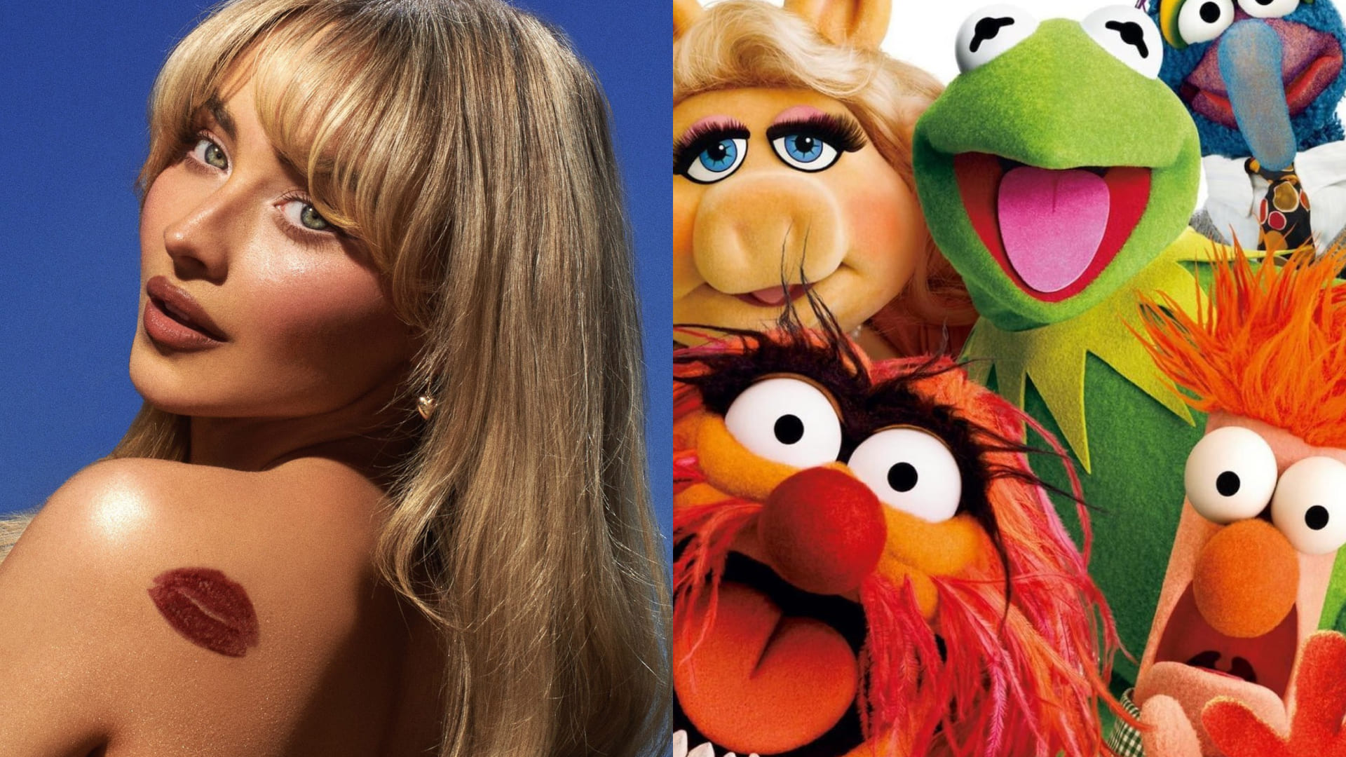 Обложка: обложка альбома Short n' Sweet Сабрины Карпентер, постер «Маппет-шоу»