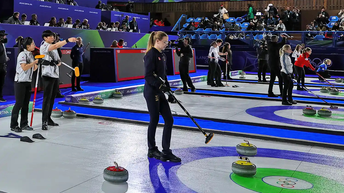 Фото с соревнований по кёрлингу на Олимпийских играх-2026 / Источник: China News Service
