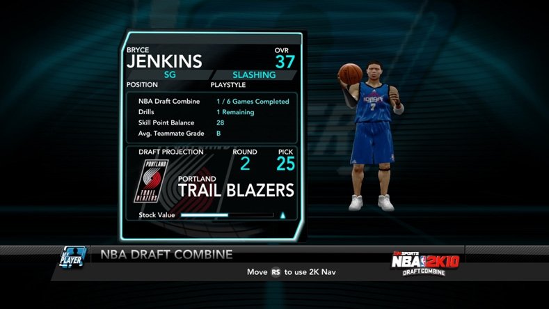 NBA 2K10: Draft Combine — скриншот 1