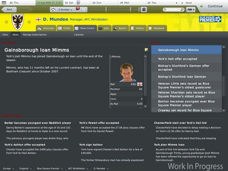Football Manager Handheld 2010 — скриншот 3