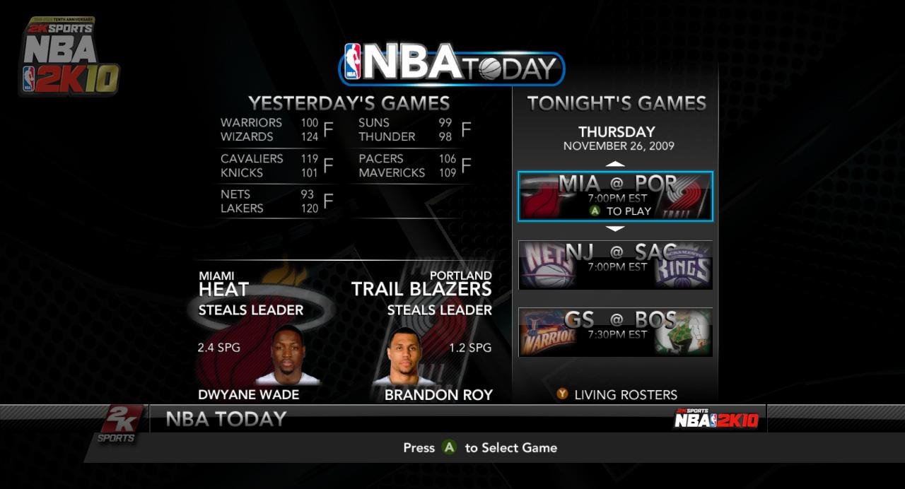 NBA 2K10 — скриншот 8