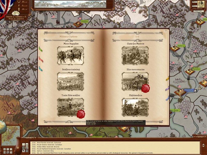 Birth of America II: Wars in America 1750-1815 — скриншот 2