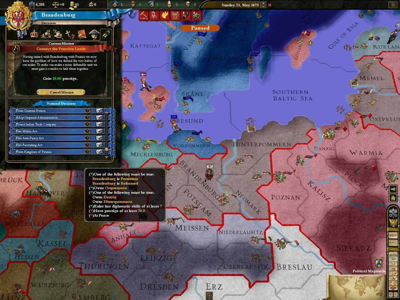 Europa Universalis III: Heir to the Throne - кадр 2