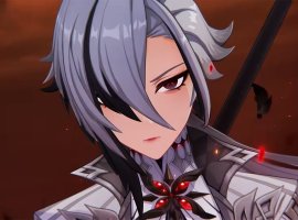 Модель предстала в образе таинственной Арлекино из Genshin Impact - изображение 1