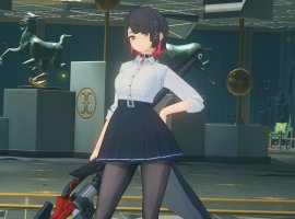 Модель примерила наряд акулы-горничной Эллен из Zenless Zone Zero - изображение 1