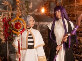 Модели снялись в парном косплее на героинь аниме «Провожающая в последний путь Фрирен» - изображение 1