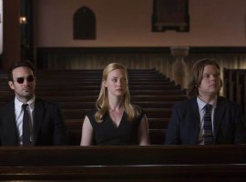 На съёмках нового «Сорвиголовы» заметили исполнителей ролей Карен Пейдж и Фогги - изображение 1