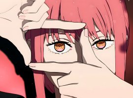 Модель предстала в облике задумчивой и кровавой Макимы из «Человека-бензопилы» - изображение 1