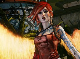 Модель предстала в огненном образе Лилит из серии игр Borderlands - изображение 1