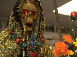 Модель перевоплотилась в завораживающую Санта Муэрте - изображение 1
