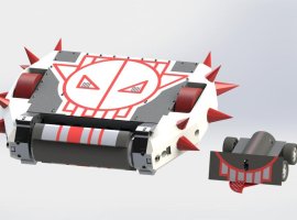 Команда «Урфин» из Новосибирска вывела на арену чемпионата «Битва роботов» дуэт — «Дуболом седьмой» - изображение 1