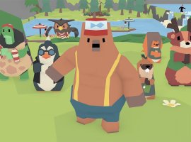 В Epic Games Store началась раздача казуальной аркады LumbearJack про медведя с топором - изображение 1