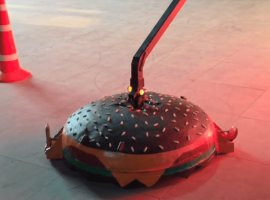 Тверская команда представила круглого робота «Блек Бургер» для «Битвы роботов» - изображение 1