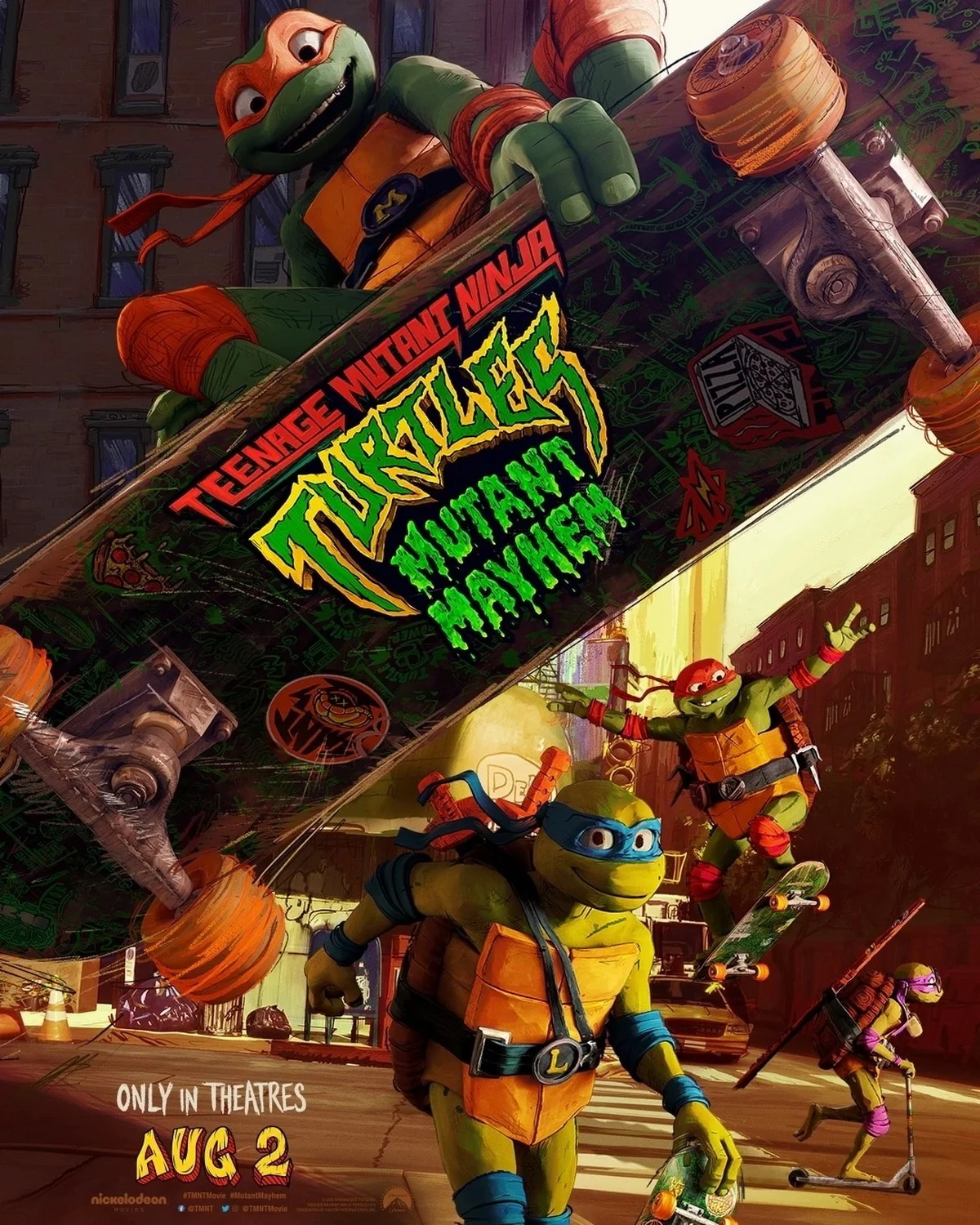 Вышел новый постер мультфильма «Черепашки-ниндзя: Погром мутантов» - фото 1