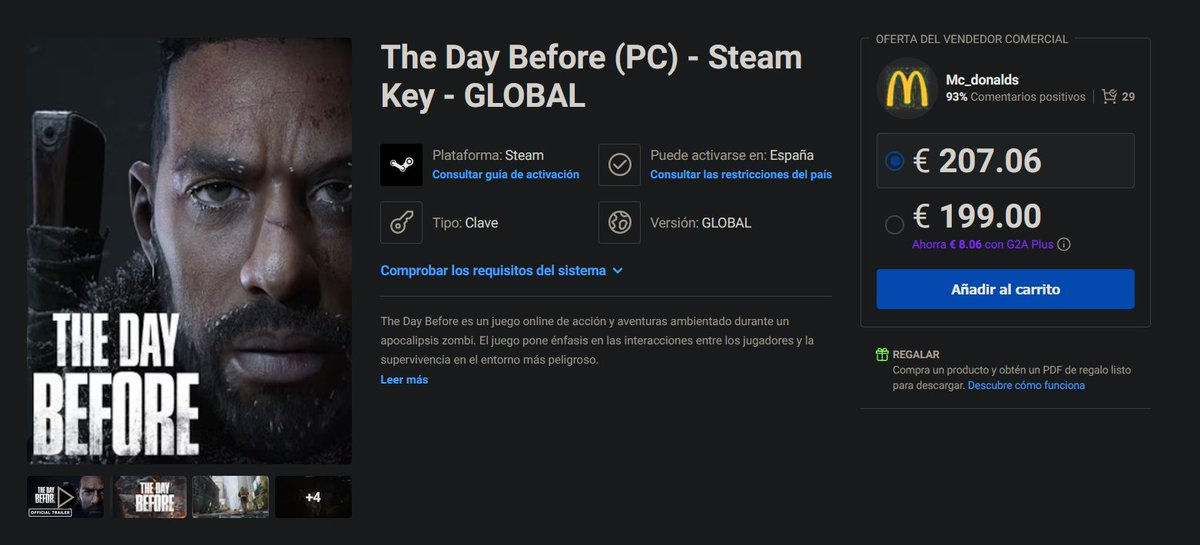 Спекулянты начали торговать ключами The Day Before и аккаунтами с игрой - фото 1