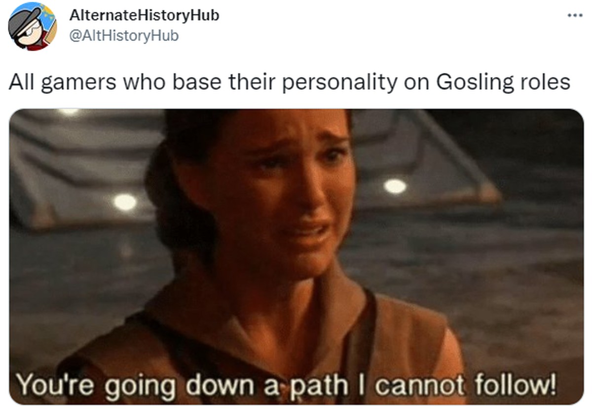 Все геймеры, строившие свой образ на ролях Гослинга: «Ты пошёл по пути, которому я не могу последовать»