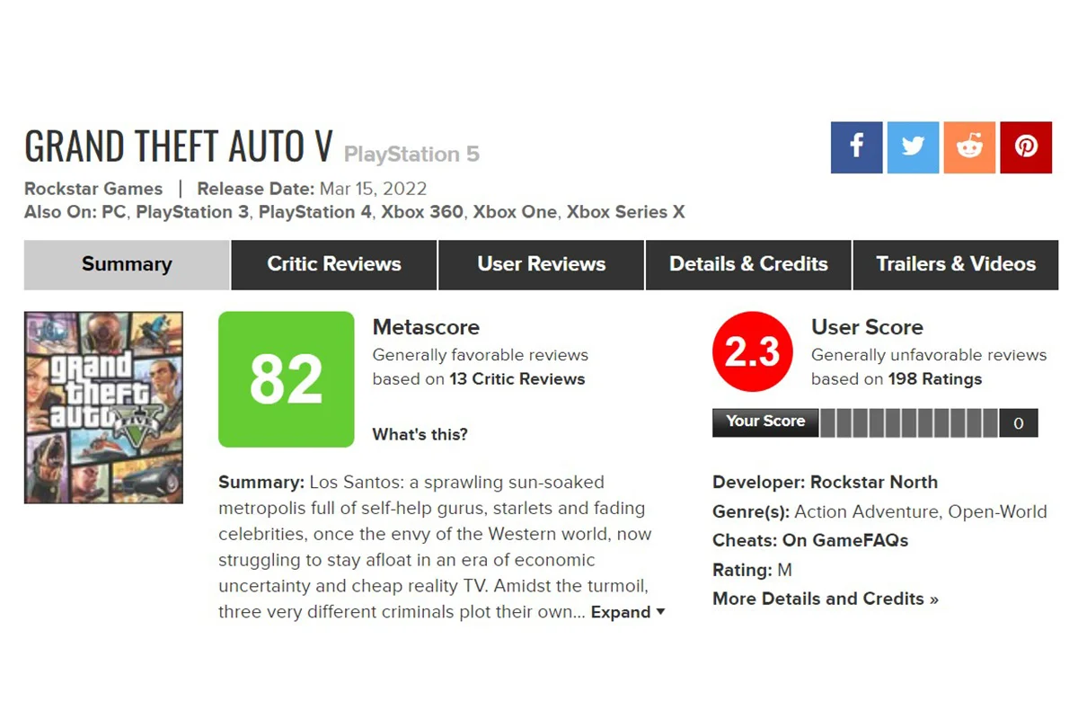 Игроки массово раскритиковали «обновлённую» GTA 5 для PS5 и Xbox Series X - фото 2