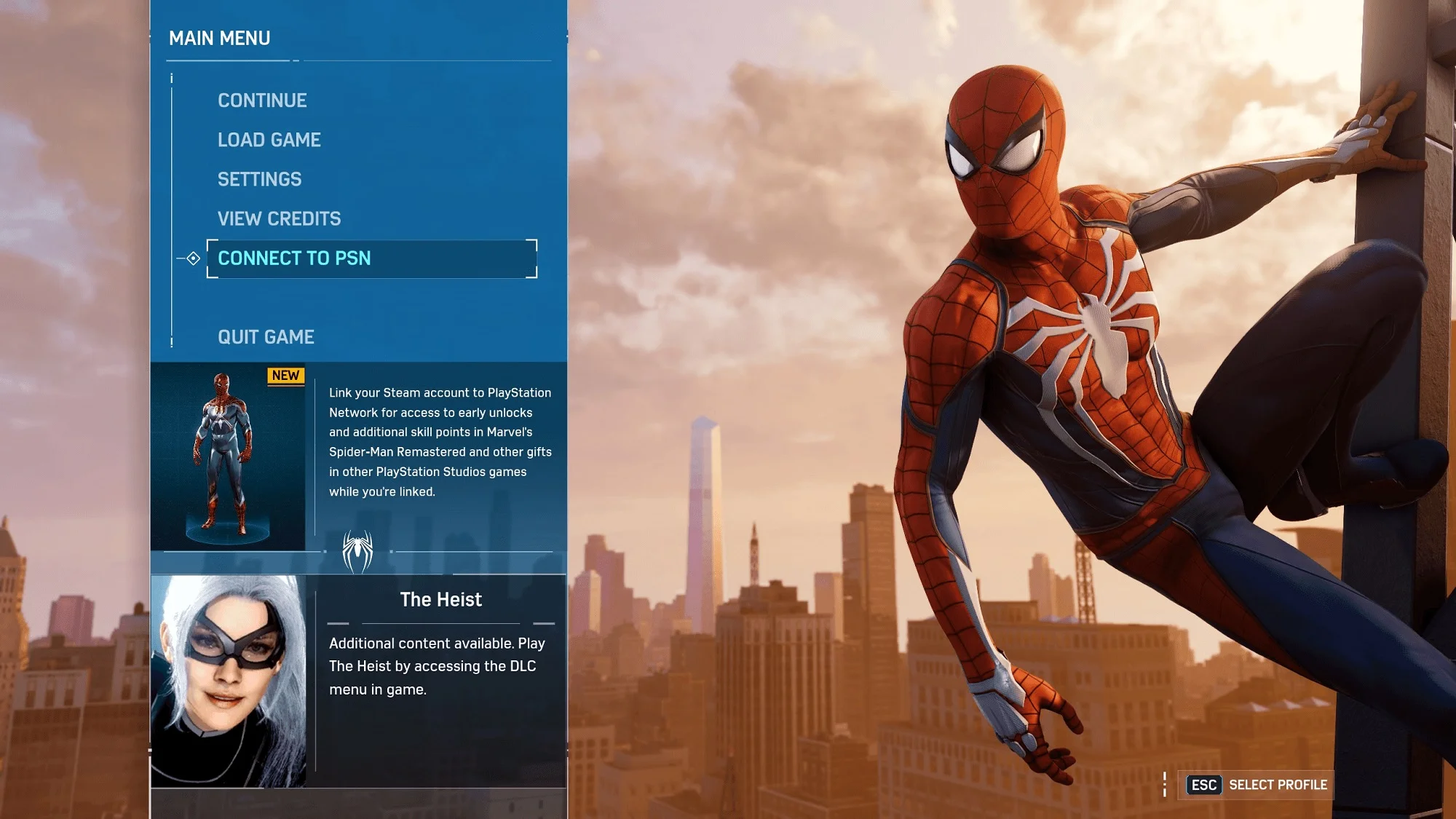Игроки в Marvelʼs Spider-Man на PC получили возможность привязать свой аккаунт PSN - фото 1