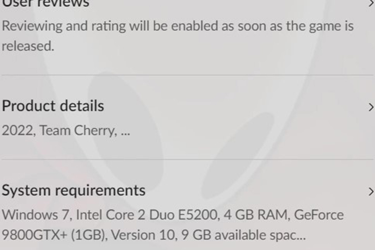 В магазине GOG появилась вероятная дата релиза Hollow Knight: Silksong - фото 1