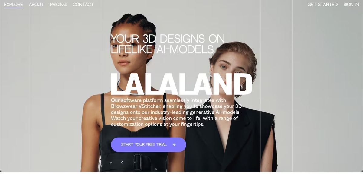 Сайт Lalaland.ai