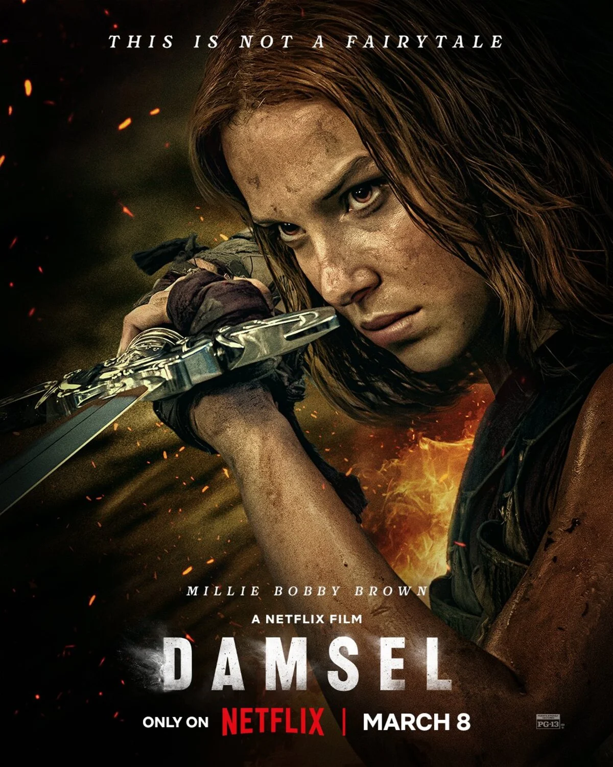 Netflix опубликовал новый постер фильма Damsel со звездой «Очень странных дел» - фото 1