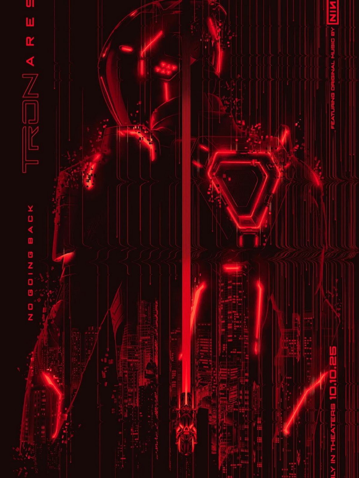 Новый постер «Трона: Арес» режет глаза обилием красного - изображение 1 Новый постер «Трона: Арес» режет глаза обилием красного - фото 1