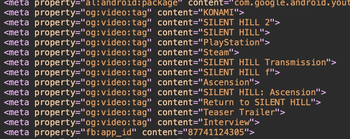В коде YouTube-трансляции нашли содержимое презентации Konami по Silent Hill - фото 1