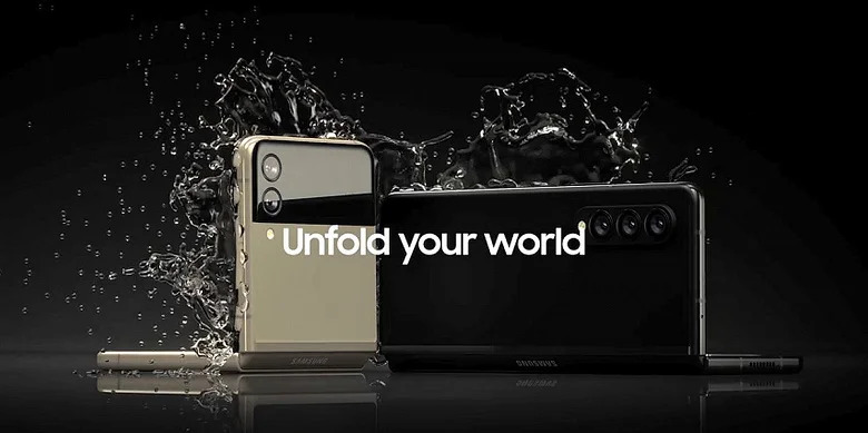 Опубликовано новое рекламное фото и характеристики Samsung Galaxy Z Flip 3 и Z Fold 3 - фото 1