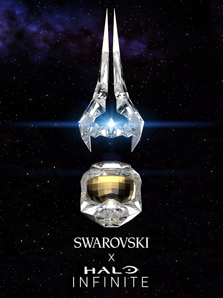 Swarovski и Microsoft представили лимитированную коллекцию хрусталя по Halo: Infinite - фото 1