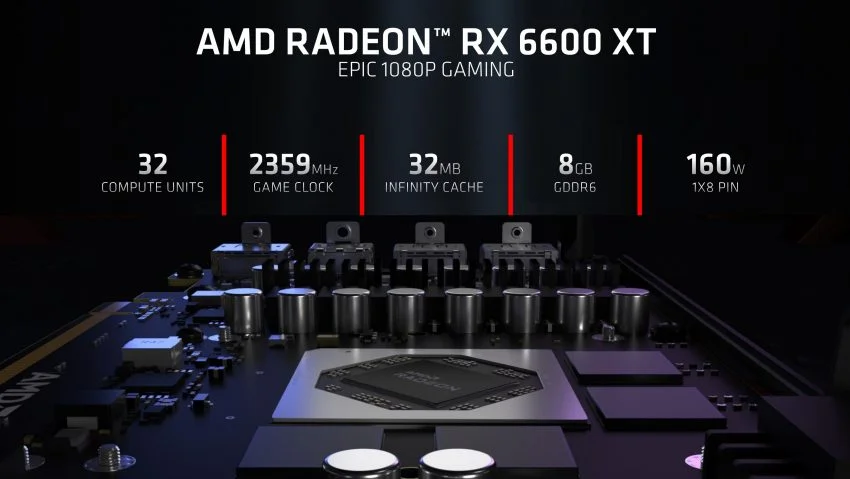 AMD представила видеокарту Radeon RX 6600 XT: дороже и быстрее GeForce RTX 3060 - фото 1