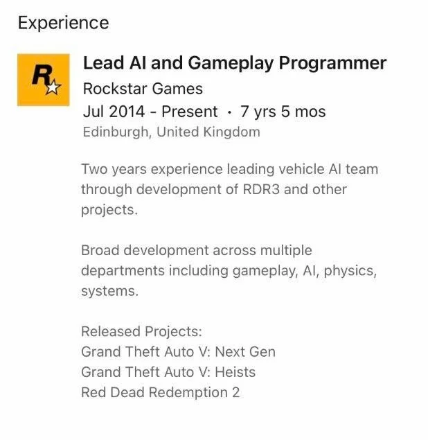 Упоминание Red Dead Redemption 3 обнаружили в профиле разработчика из Rockstar - фото 1