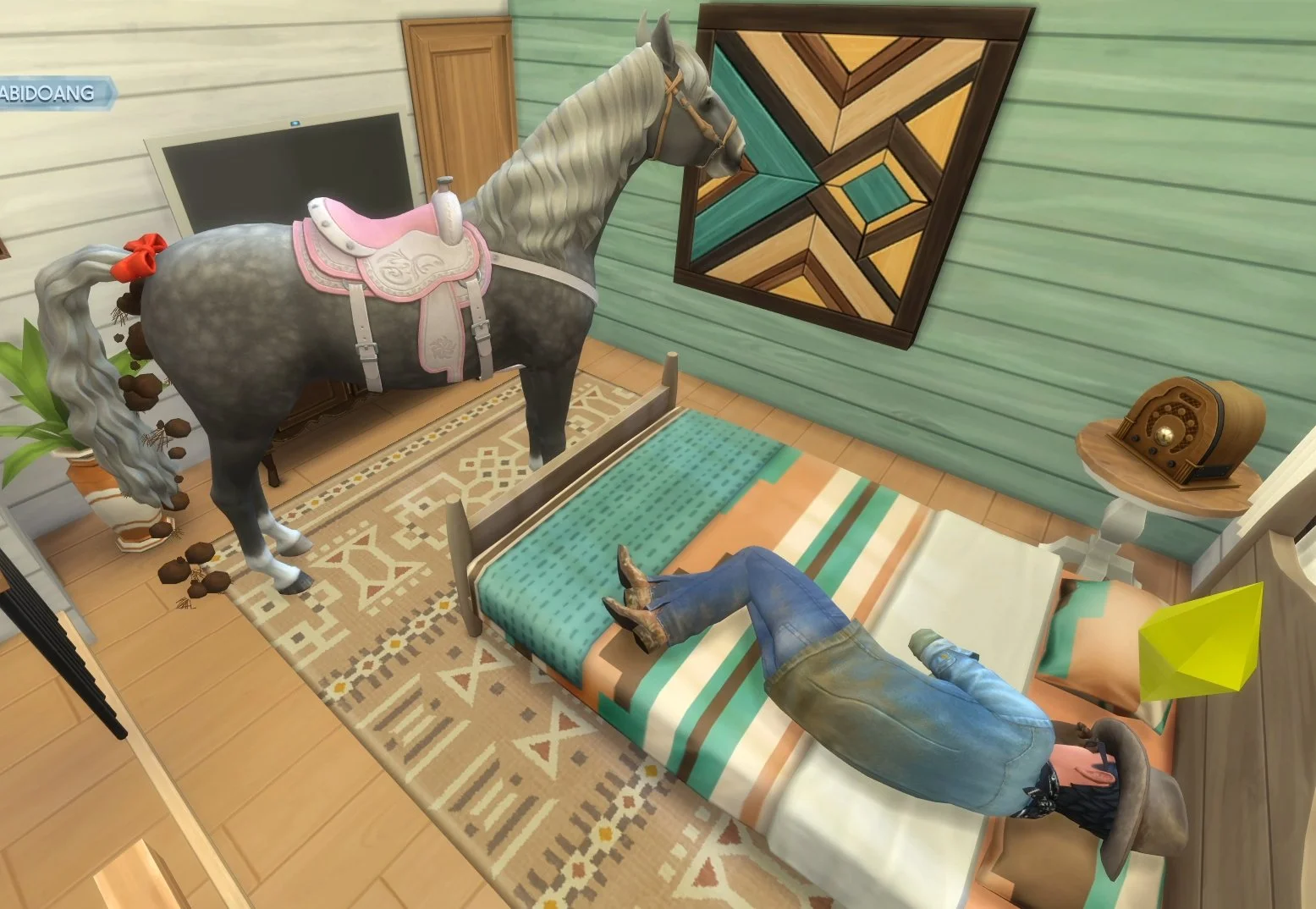 Баг в The Sims 4 позволил лошадям заходить в дома и наблюдать за жизнью симов - фото 1