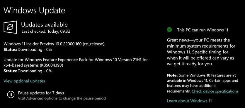 В Windows 10 добавили инструмент проверки на совместимость с Windows 11 - фото 1
