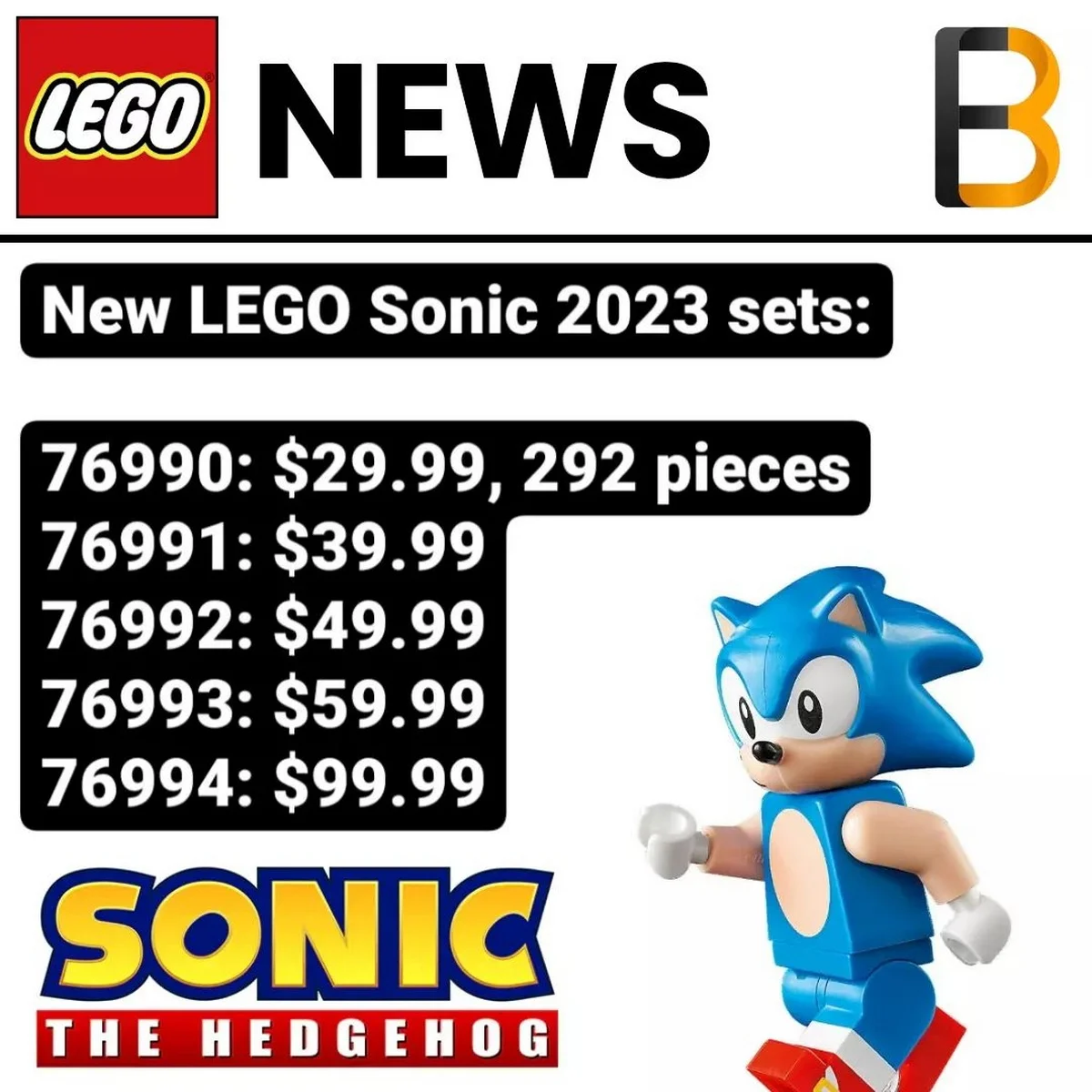 В сеть попали данные о следующем наборе LEGO с Соником - фото 1